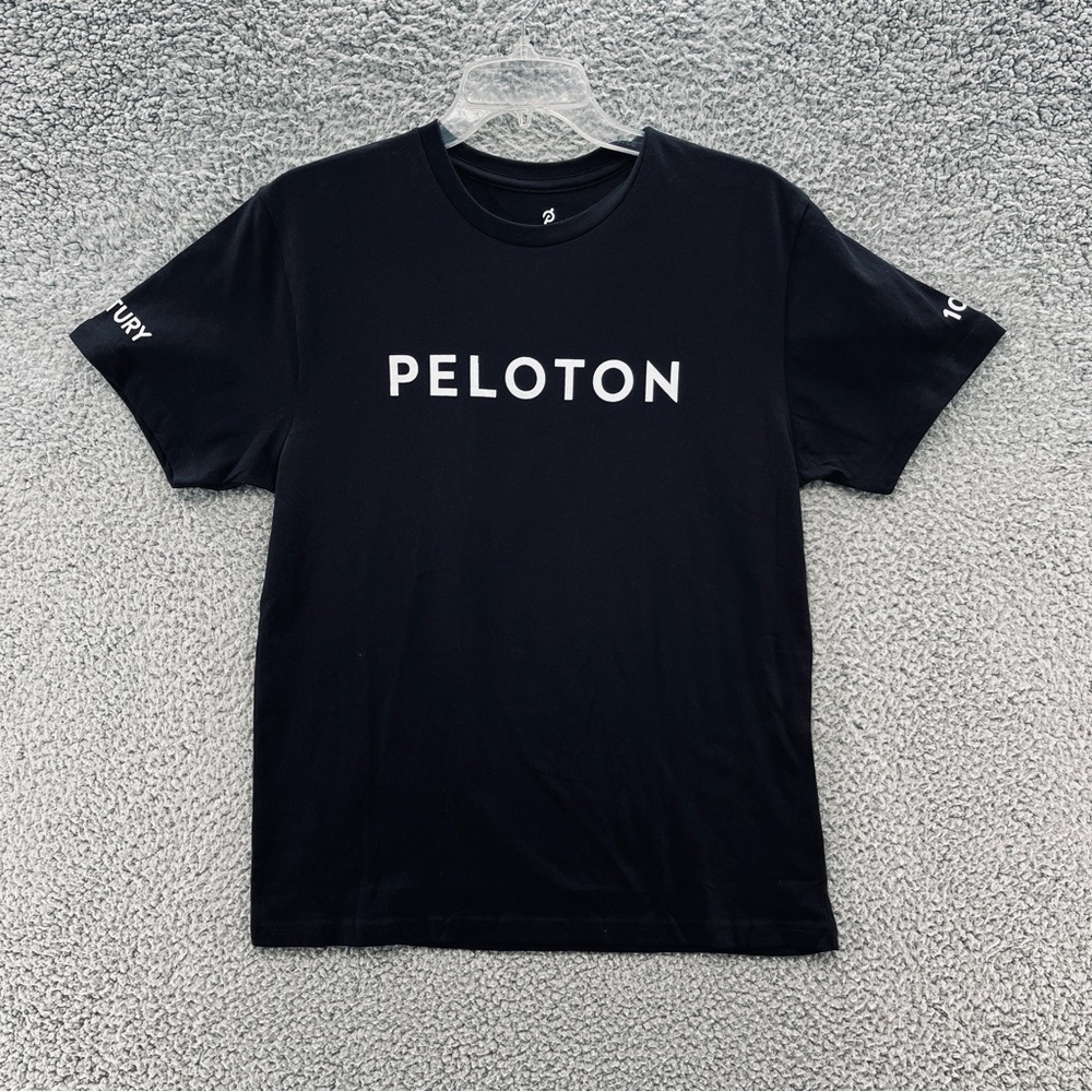 Peloton T Shirt Black 100 Century Tee